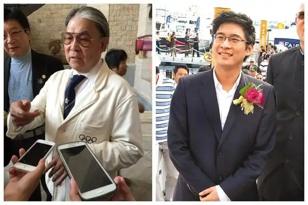 霍英东集团南沙项目主要执行人霍启山,霍家四口人到场吸睛十足