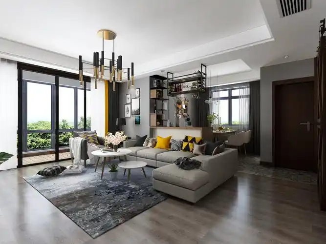 现代黑白灰简约风格_效果图区_室内设计联盟 - powered by discuz!