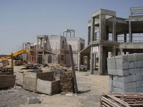 沙特阿拉伯~~中国建筑公司工地现场图片