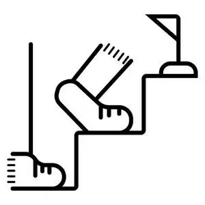 向上, 向下, 台阶, 顶部照片