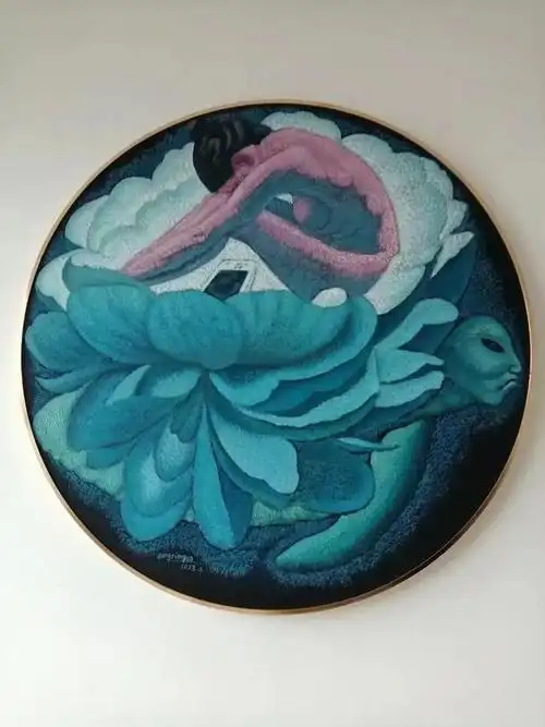 两部委授予南京十建汪建国艺术馆牌匾