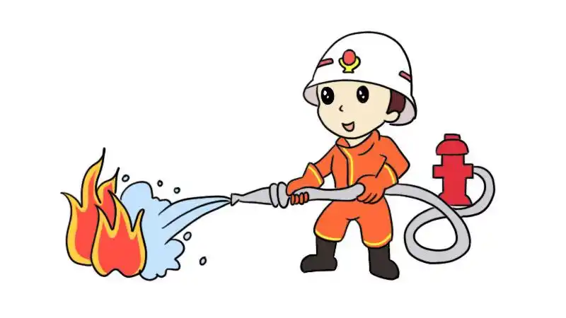 消防员简笔画