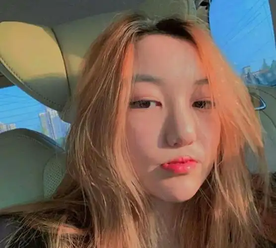 王菲女儿晒自拍照李嫣一头金色长发不像14岁美得耀眼又个性