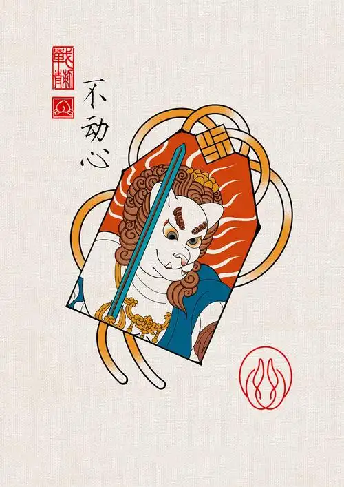 御守纹身手稿传统纹身手稿成都