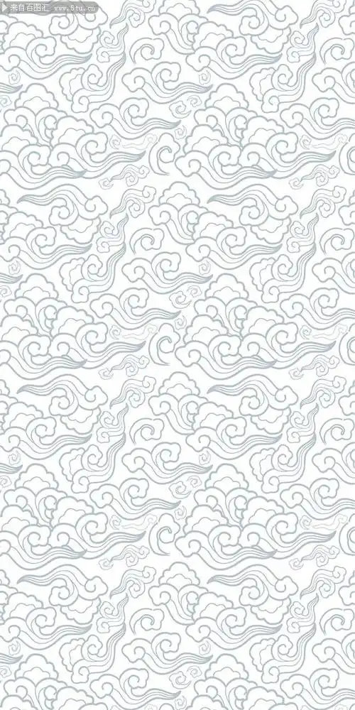 祥云花纹背景矢量图片