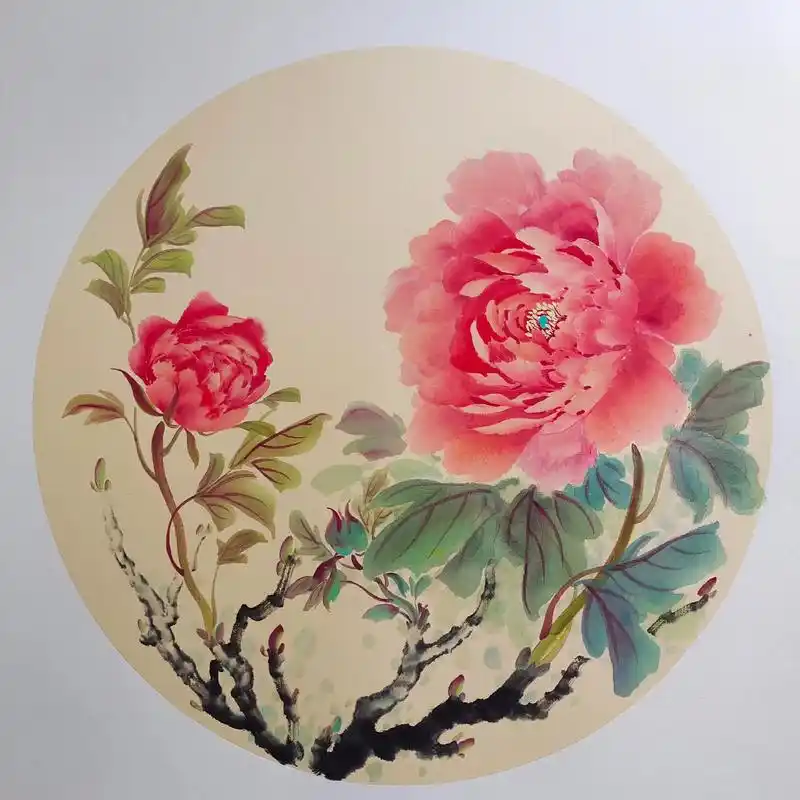 国画写意牡丹 #写意花鸟 #国画艺术 #简单快乐的生活最幸 - 抖音