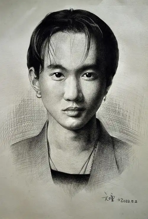 素描家驹肖像2012年作品