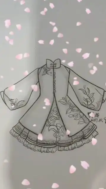 教你画古风裙子