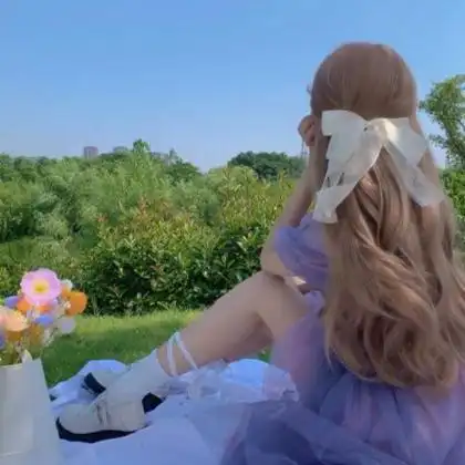 唯美女头像背影,高清真人背影头像女生唯美漂亮图片