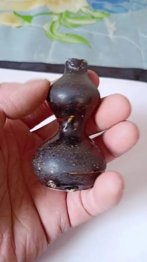 宋代黑釉葫芦瓶