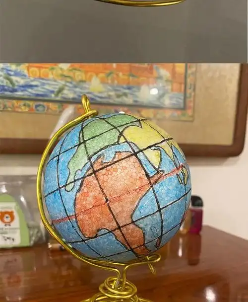 轩弘 自制地球仪的材料包手工diy制作模型半成品泡沫配件小学生初一中