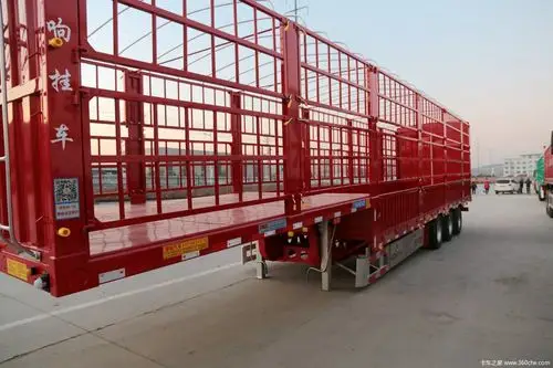 锣响13米超低货台仓栅式运输半挂车