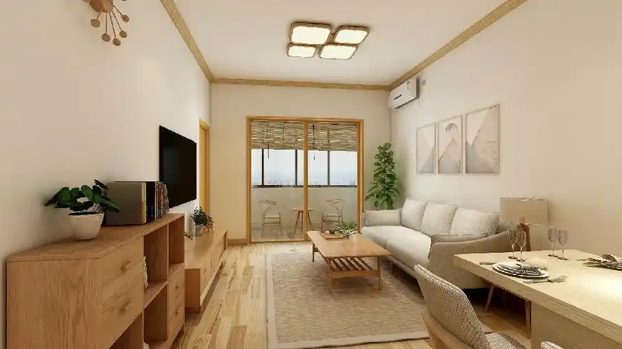 46平日式三居装修效果案例-日式风格家装装修实景图赏析-土巴兔家居