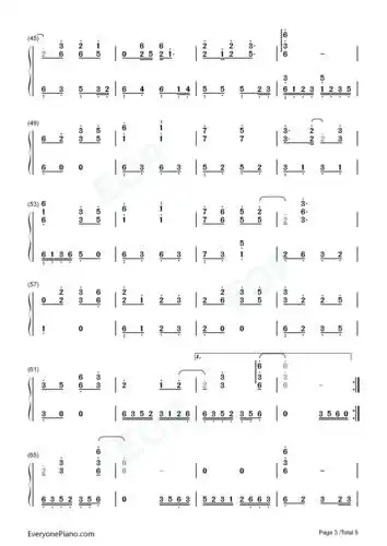 泸沽寻梦-完整版双手简谱预览3