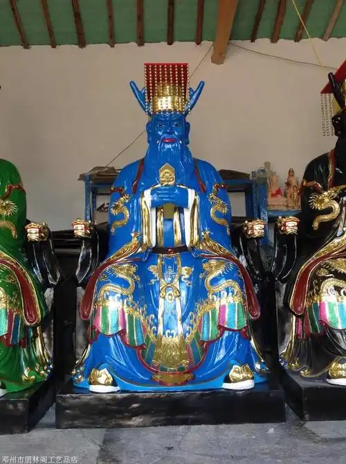 东海龙王佛像雕塑厂家龙王佛像价格玻璃钢彩绘龙王神像图片