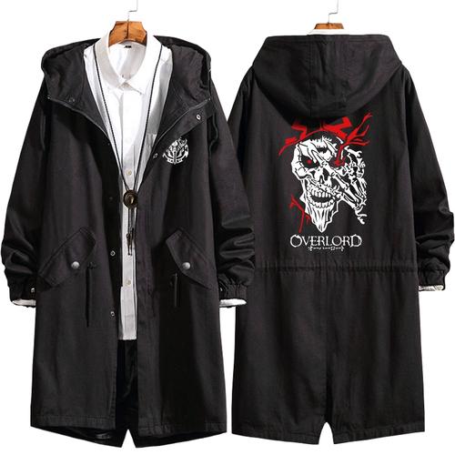 不死者之王overlord骨王周边动漫风衣宽松青少年连帽外套秋冬衣服