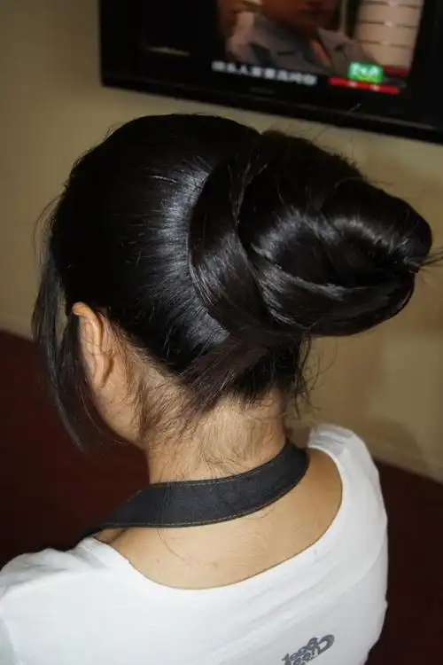 小安的发髻(3) 盘发_中国长发