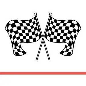 f1赛车格子旗墙贴画赛车越野摩托车俱乐部方格旗子镂空装饰墙贴纸