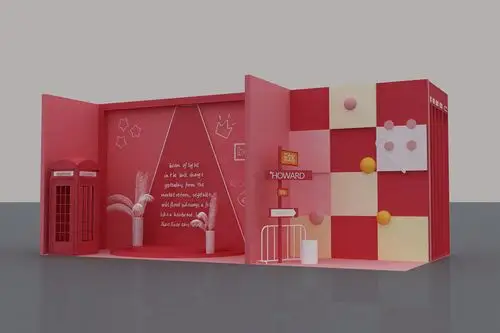 网红打卡点3d效果图设计