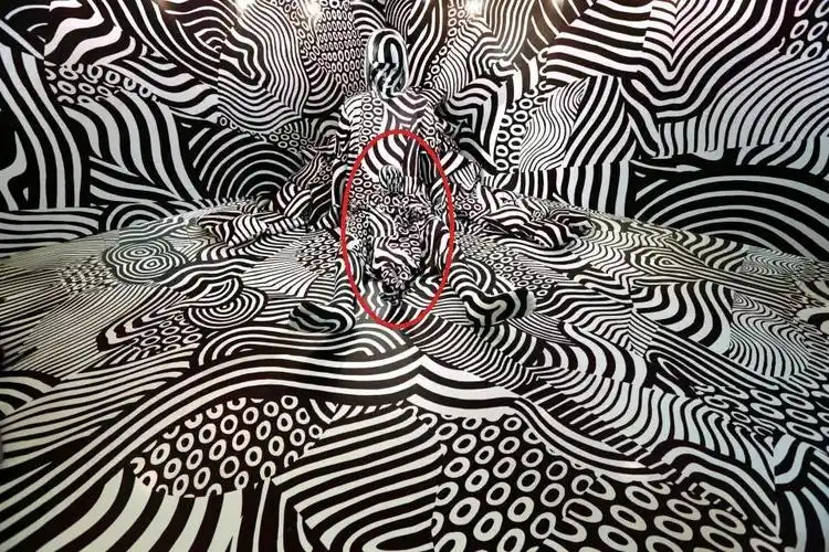 日本艺术家脑洞创作你能找到图中的女人吗