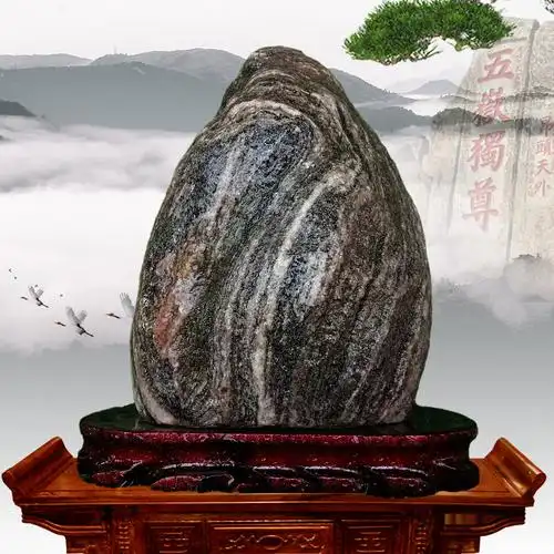 泰山石敢当原石过门自然景观山水山石补角宅镇家居风水摆件