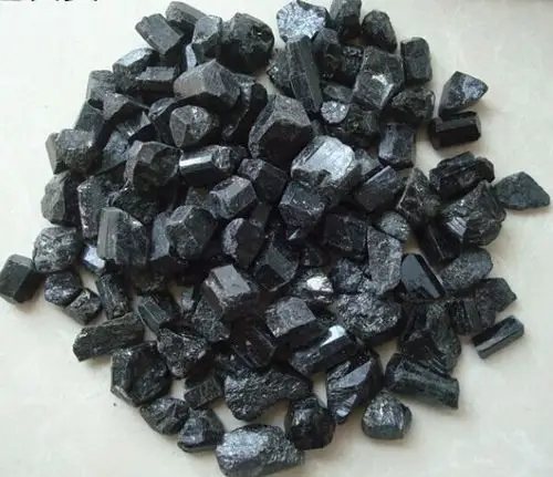 电气石原石 aaaaa级 单晶体托玛琳 黑碧玺 1-2厘米 500g 净水用