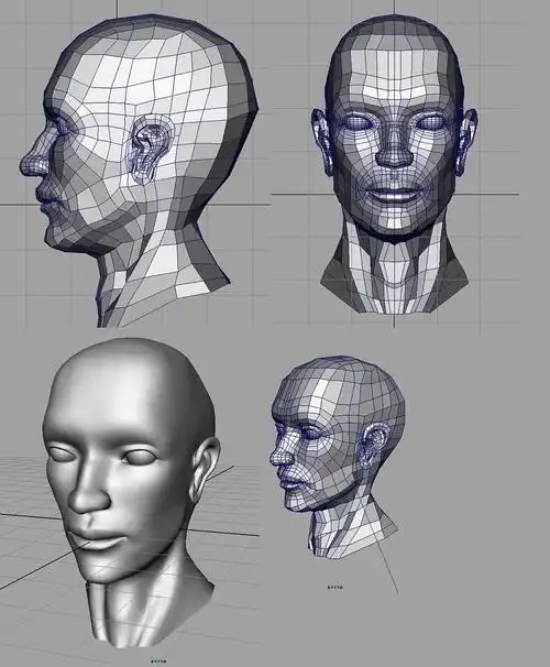 人头·maya 希望大家多指点.