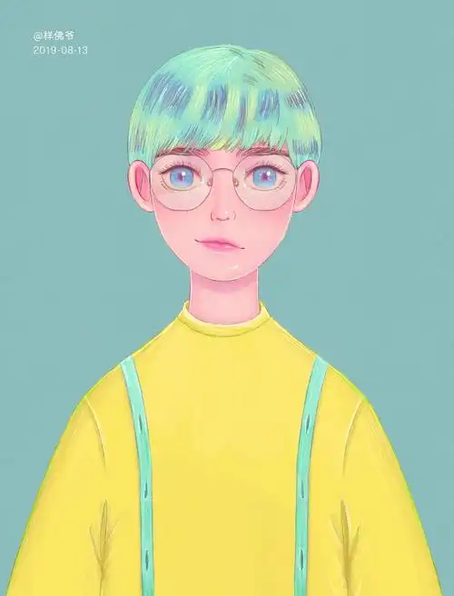 手绘插画·可爱男孩插画