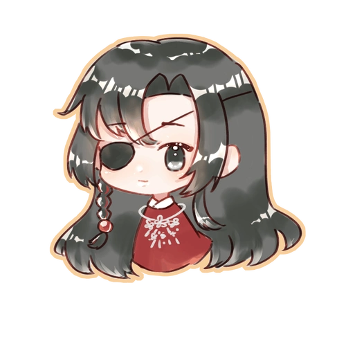 天官赐福花怜q版墨香铜臭绘画作品