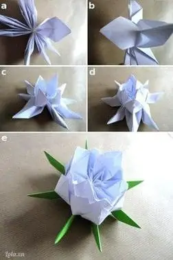 平面花折纸图片大全图解法