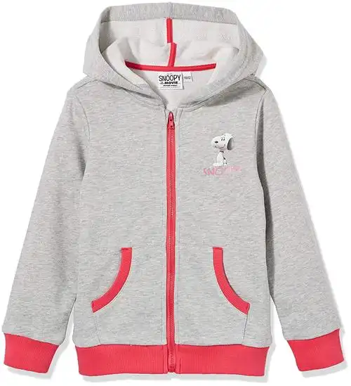 snoopy 史努比 peanuts 女童 夹克 kfs6f2owkg9104xa 浅花灰色 110