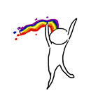 吐彩虹表情包_吐彩虹gif动态表情图片-九蛙工具箱