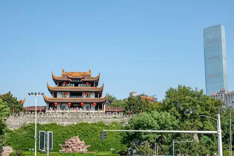 湖南长沙地标-古楼天心阁风光