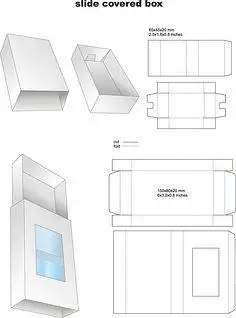 com 各类型包装盒快递盒刀模展开图纸盒拎袋3d展示平面设计素材源文件