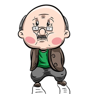 手绘卡通矢量可爱重阳节孝敬老人卡通可爱寿星老爷爷寿桃飞行冬季圣