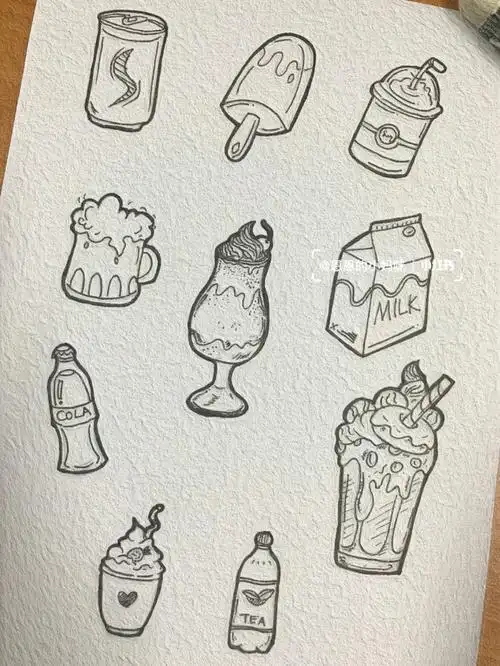 饮料Ⅰ简笔画