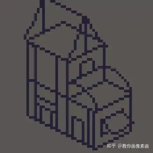 笨办法学iso像素画特殊复杂房子教程