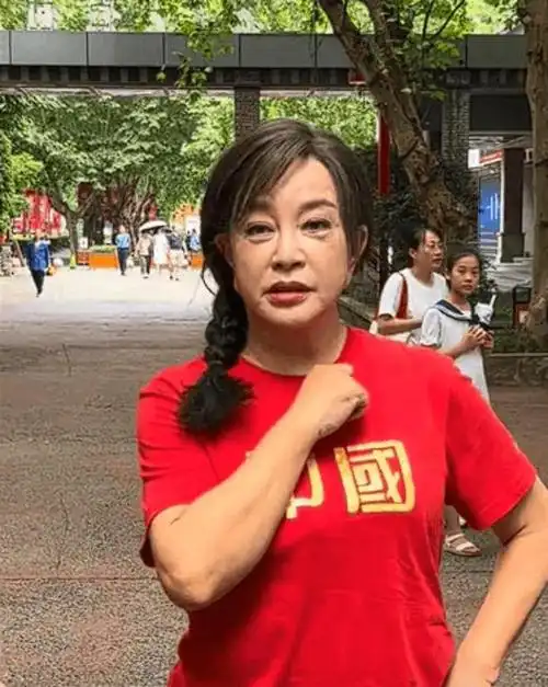73岁刘晓庆罕露面,真实镜头下脸垮起褶子,网友:自然老去不好吗