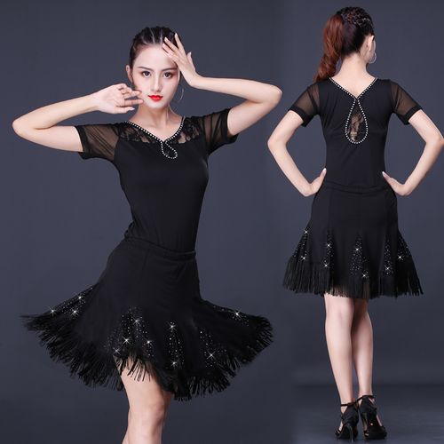 广场舞服装拉丁舞比赛服成人专业高档规定表演舞蹈拉丁舞练习套装