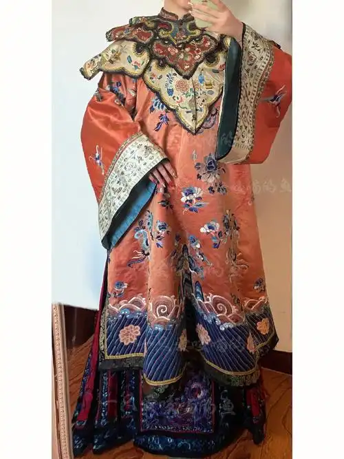 78这是我第三次穿着清代的古董婚服~这件衣服来