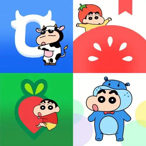 原创蜡笔小新手机桌面图标