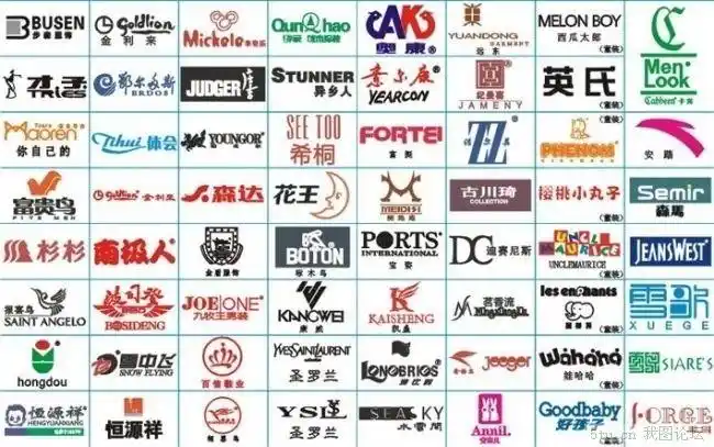 矢量图大全,主题为服装标志矢量图下载,可用作品牌服饰标志矢量素材