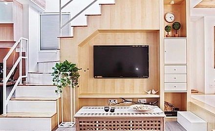 楼梯下欧式电视背景墙简单介绍_资讯-新浪装修抢工长