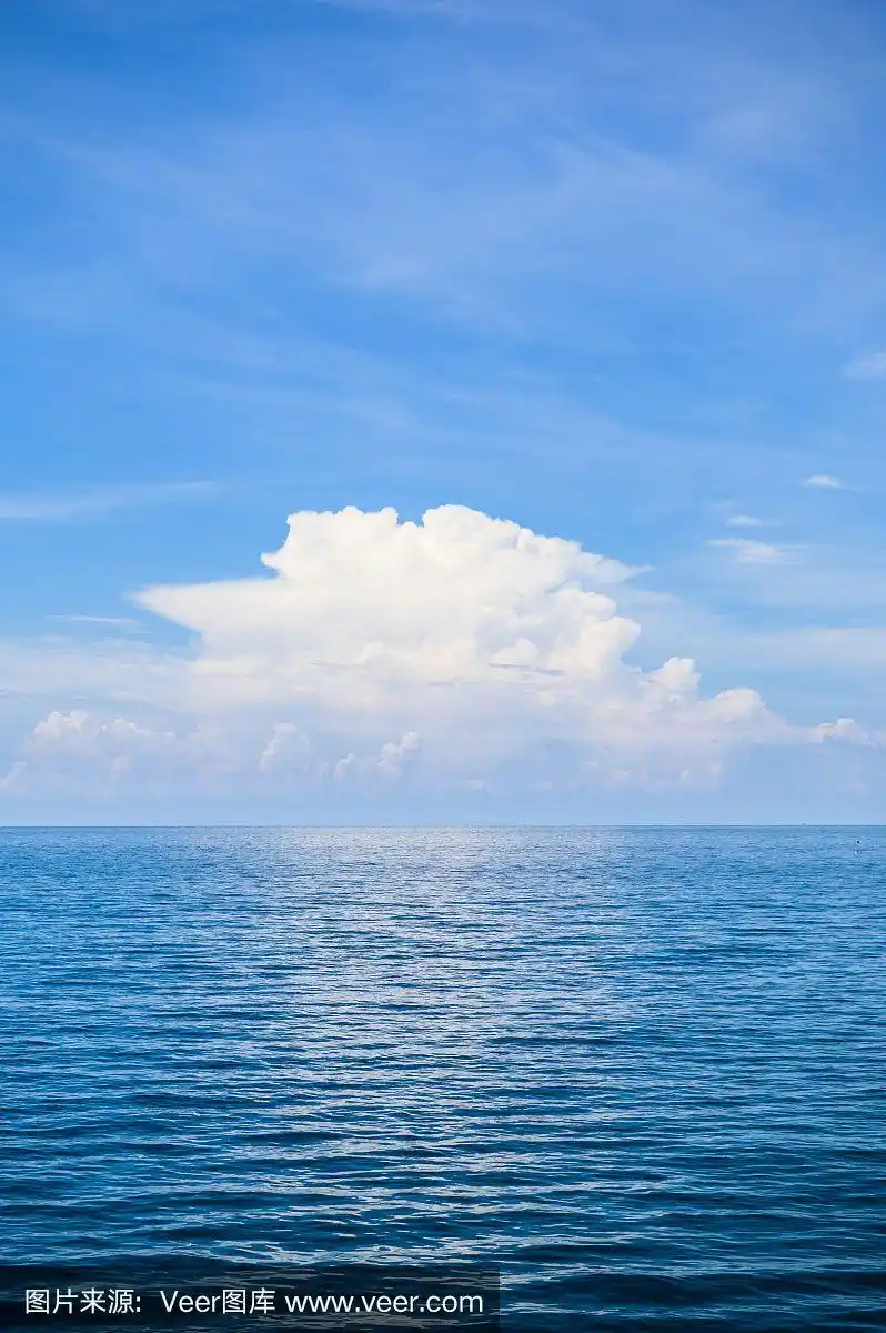 碧海蓝天,蓝天蓝天,大自然为背景