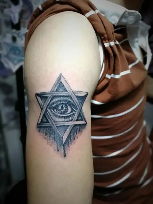 六芒星3d立体眼