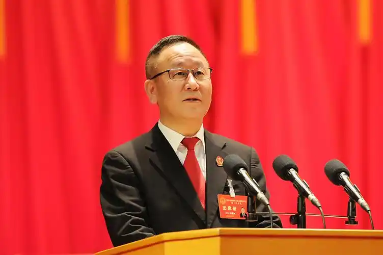 奉贤法院叶伟为代院长向奉贤区人大作法院工作报告