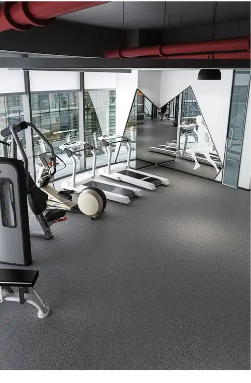 健身房橡胶地垫垫子功能性塑胶地胶垫隔音减震垫地板复合防污面层拼接