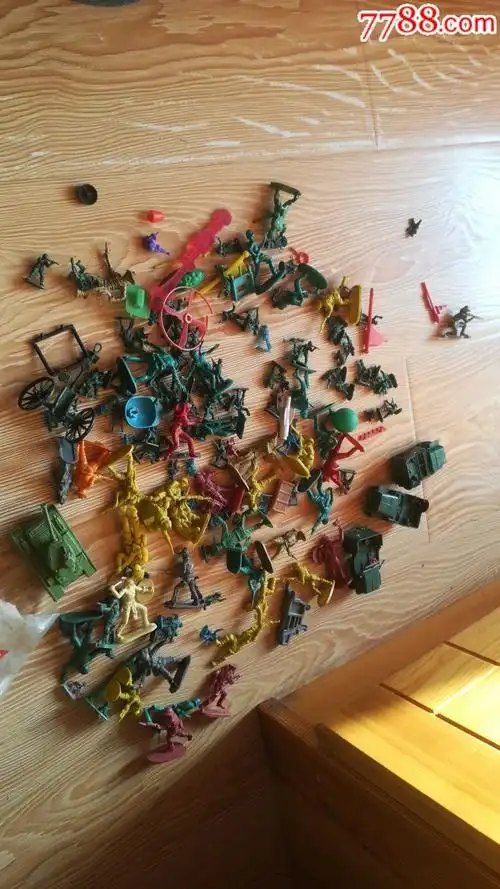 怀旧收藏塑料小兵人一堆-au19110841-其他传统玩具-加价-7788收藏