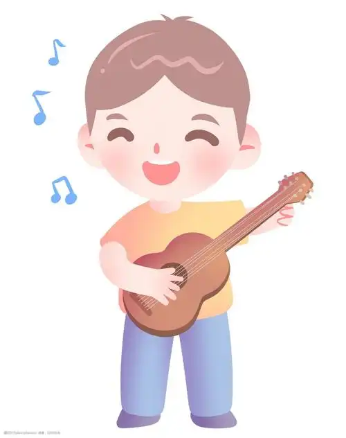 关键词:弹吉他唱歌的音乐 弹吉他唱歌 卡通插画 音乐伴奏 音乐乐器