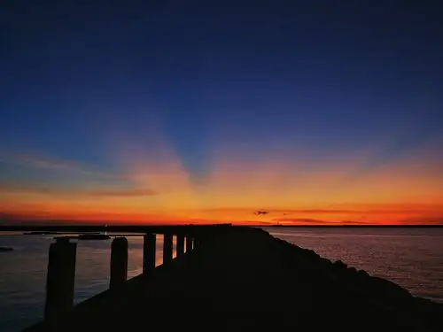 轻摄影 地平线 日落之后